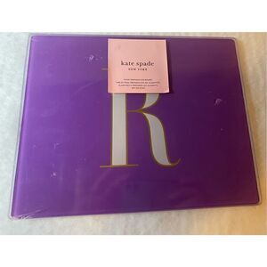 Kate Spade Purple R Monogrammed Food Preparation Board